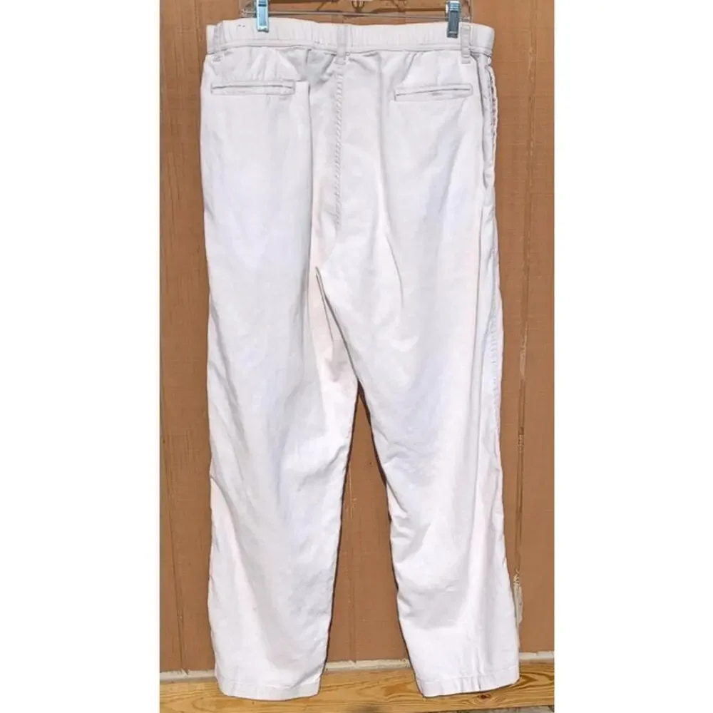Paradise Collection Mens Linen Cotton Pants L Oatmeal Resort 36-40